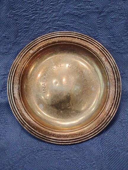 Vintage Sterling Silver Plate from the Inaugural Luncheon of J.F.K in 1961