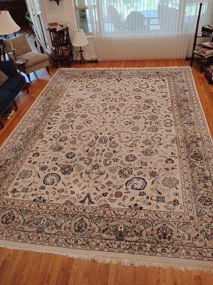 10' 3" X 14' 2" Indo Kashan Persian Rug