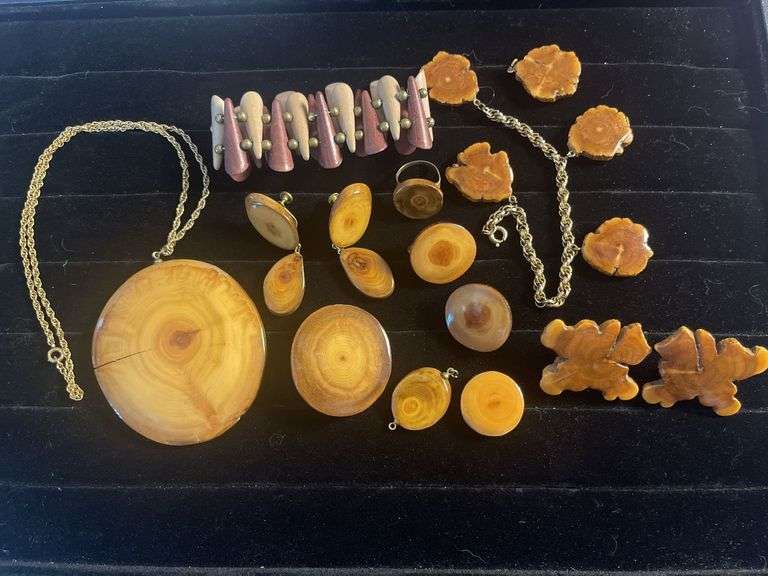 Collection of Wood Jewelry