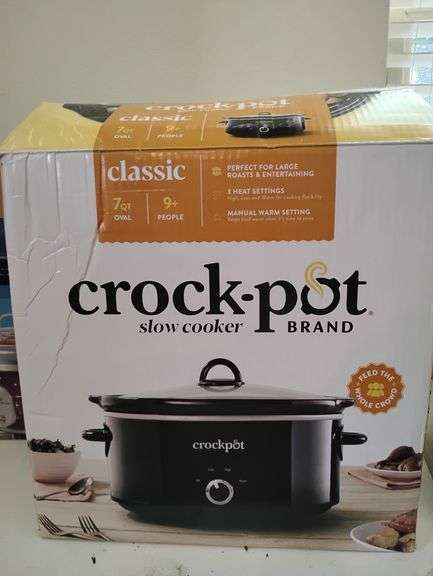 Crock-pot Slow Cooker, New in Box - Apexx Auctions
