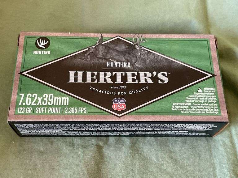 Herter’s 7.62x9mm Soft Point Hunting Rounds