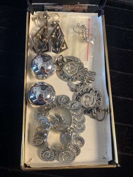 Five Earring Sets - Two are 925 Silver