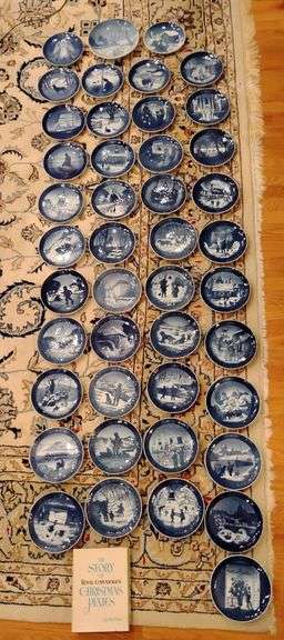 Royal Copenhagen Christmas Plate Collection 1959 - 2000, All Plates Accounted for, with Two Jule Aft