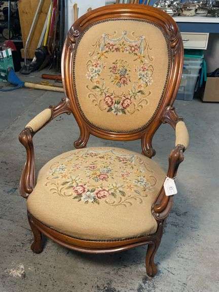 Antique Blush Parlor Chair