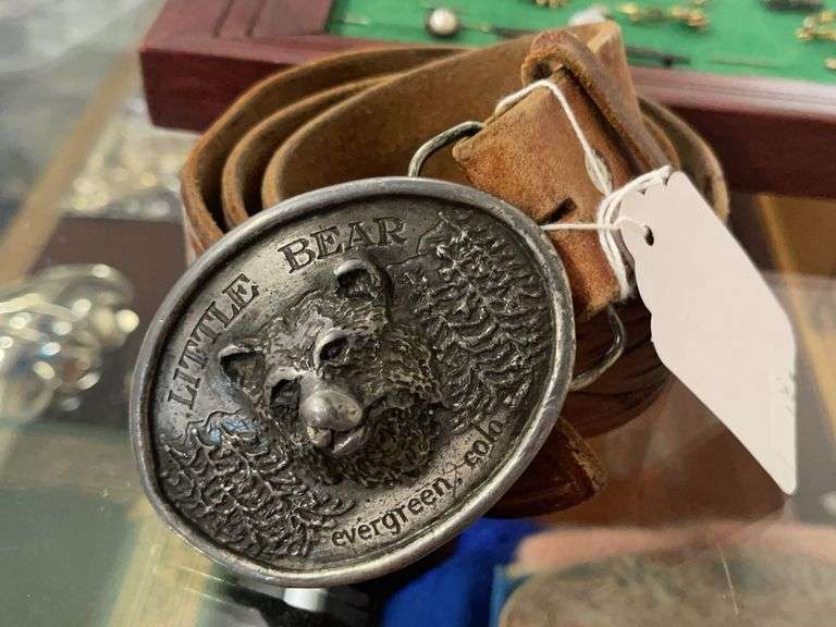 Bergamot Brass Works “Little Bear” Belt Buckle and Belt