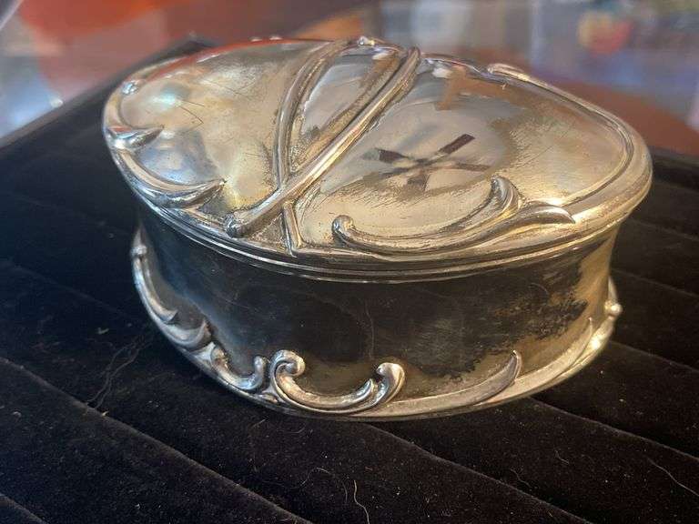 Empress Silver Plate Jewelry Box
