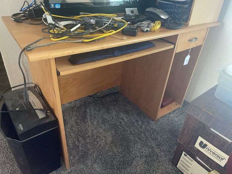 Student Desk with Slide-Out Keyboard Tray