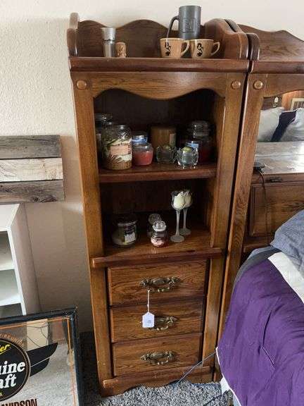 Solid Wood Shelving Unit - Does Not Include Items