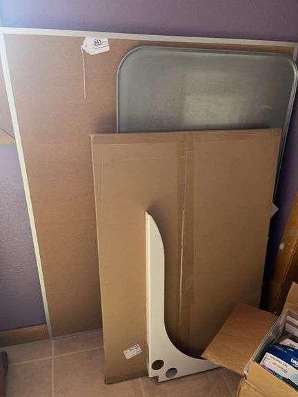 Bulletin Board with Tray and Poster Board