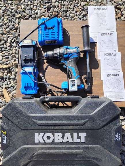 Kobalt Brushless Drill, with Charger, Extra Extended Run Battery, Nearly Brand New Condition