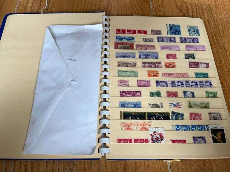 Stamp Book with Loose Stamps