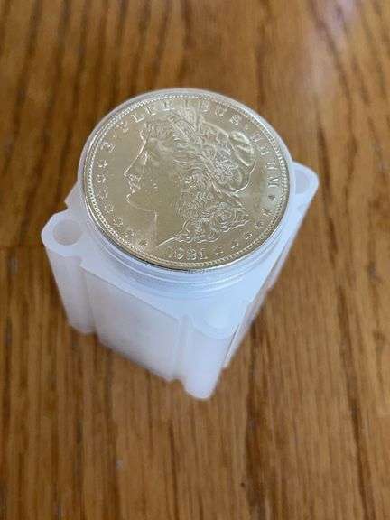 Roll of 1921 Morgan Silver Dollars