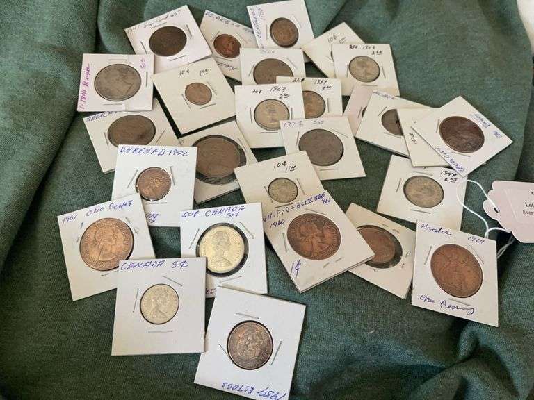 Twenty-Seven Foreign Coins