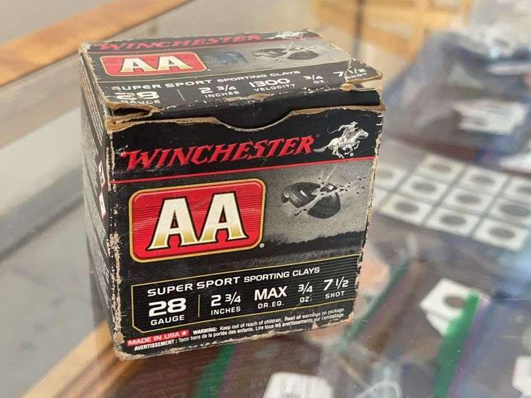Box of Winchester 28ga Shot Shells