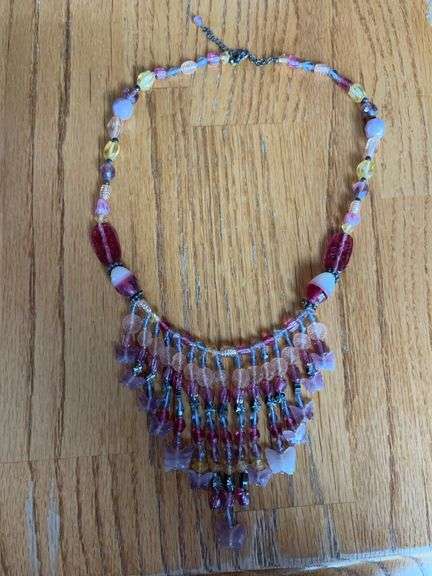 Butterfly Themed Beaded Necklace