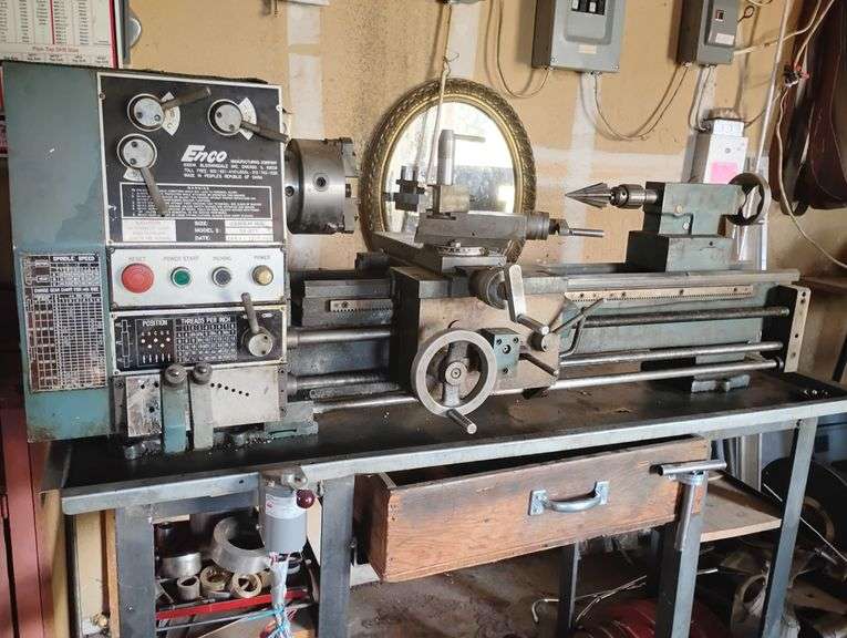 Enco Lathe and all pictured Assesories