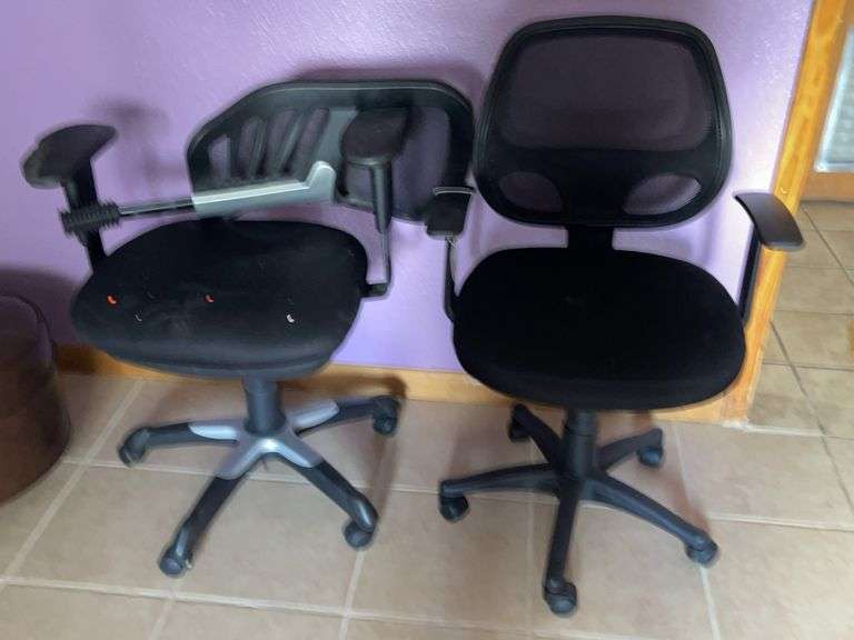 Two Cloth Office Chairs