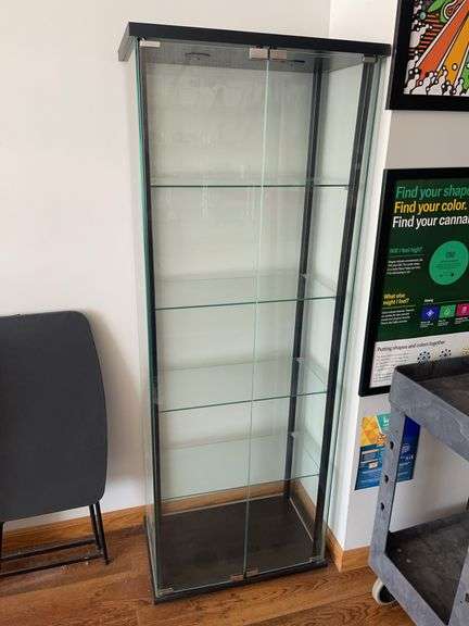 Glass Five-Shelf Display Cabinet