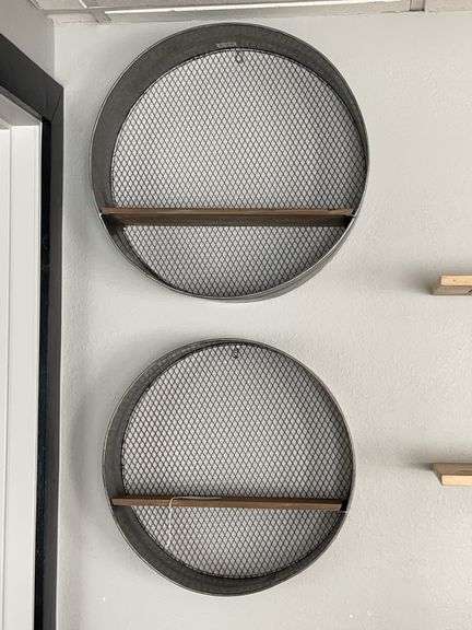 Rustic Decorative Wall Hung Display Shelves