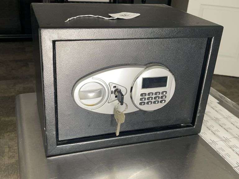 Amazon Basics Desktop Safe with Key and Digital Lock