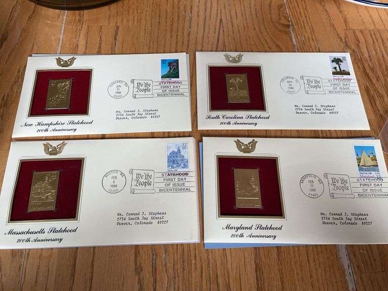 Statehood Gold Collectible Stamps