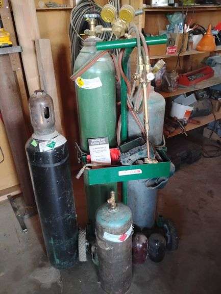 Oxy-acetylene Cutting and Welding Setup