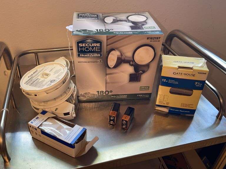Security Light, Door Hinges, Smoke Alarms, etc.