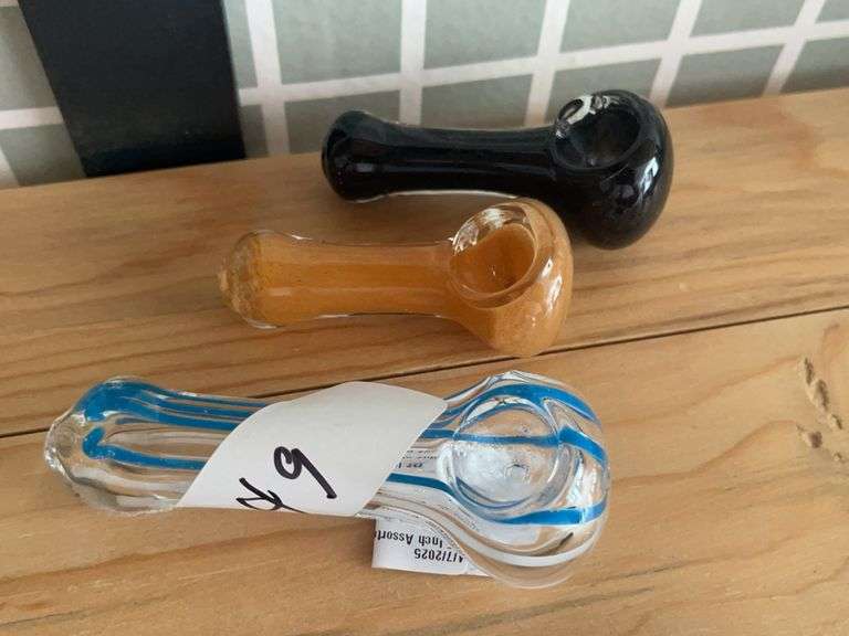 Three Glass Pipes