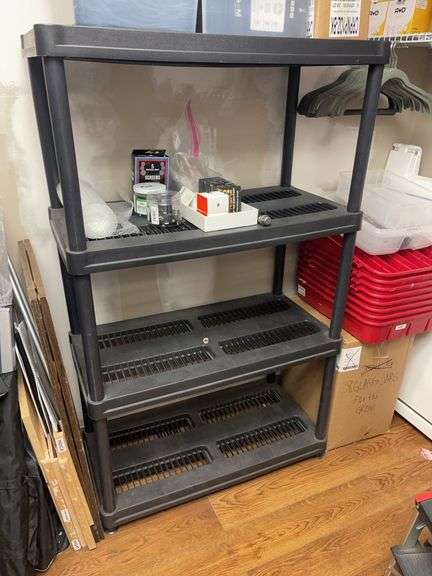 Four-Shelf Plastic Shelving Unit - Does Not Include Items