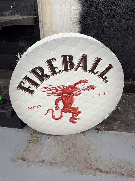 Decorative Fireball Sign - Apexx Auctions