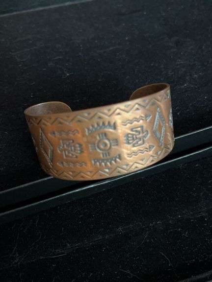 Native American Copper Cuff Bracelet