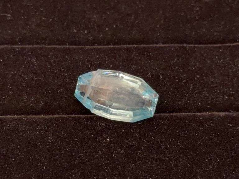 Oval Wire-Prepped Blue Topaz