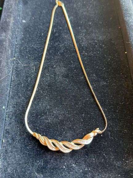 10k Gold and Diamond Necklace