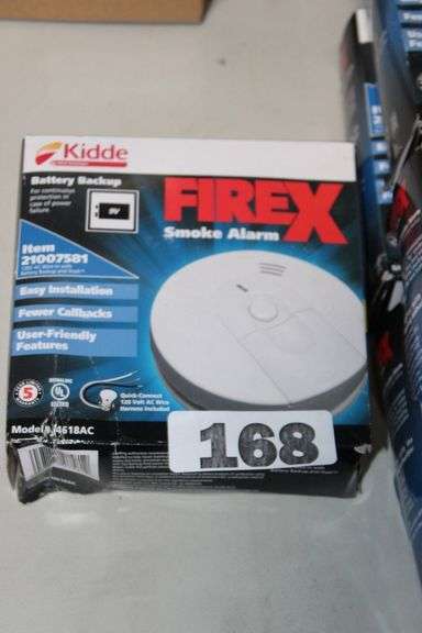 [MSRP: $17.81] KIDDE FIREX SMOKE DETECTOR, HARDWIRED WITH BATTERY ...