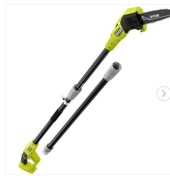 RYOBI. 
ONE+ 18V 8 in. Cordless Oil-Free Pole Saw (Tool Only) P2501BTL $69 tested