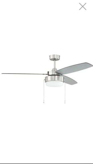Intrepid 52 inch Brushed Polished Nickel with Silver/Walnut Blades Ceiling Fan
by Craftmade
SKU: INT52BNK3 $169 tested box