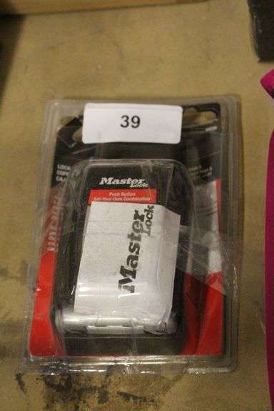 [✓] [MSRP: $37.98] Master Lock Lock Box, Resettable Push Button Combination