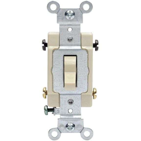 [✓] [EXT MSRP: $39.66] Leviton 15/20 Amp 4-Way Toggle Switch, Ivory