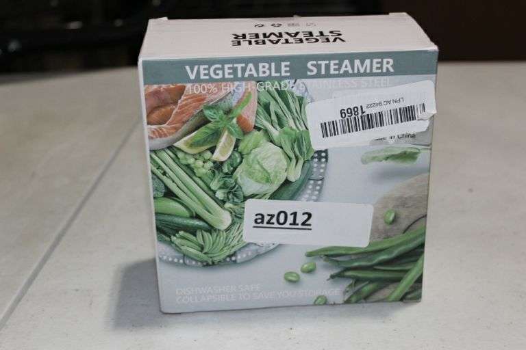 Steamer Basket Stainless Steel Vegetable Steamer Basket Folding Steamer Insert For Veggie Fish Seafood Cooking, Expandable To Fit Various Size Pot (5.1" To 9") Grade:AvB Retail:$12.99