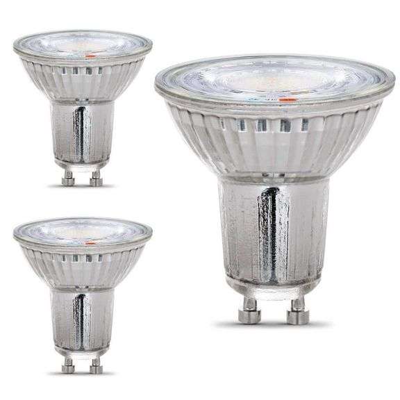 [✓] [MSRP: $14.98] 35-Watt Equivalent MR16 GU10 Bi-Pin Base Dimmable Track Light LED Light Bulb 3000K/4000K/5000K Selectable White (3-Pack)
