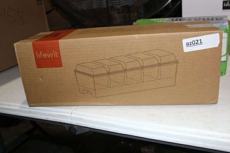 Lifewit Ice Chilled Condiment Caddy With 5 Containers(2.5 Cup), Condiment Server With Separate Lids, Serving Tray Platter With Removable Dishes For Bar Accessories, Fruit, Salad, Taco, Party Garnish Grade:AvB Retail:$35.99