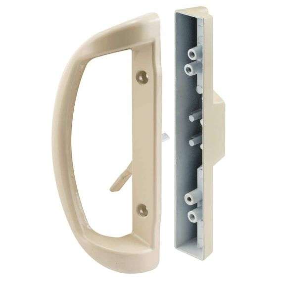 [✓] [MSRP: $39.91] Almond Diecast, Inside and Outside Mortise Style Patio Door Handles
