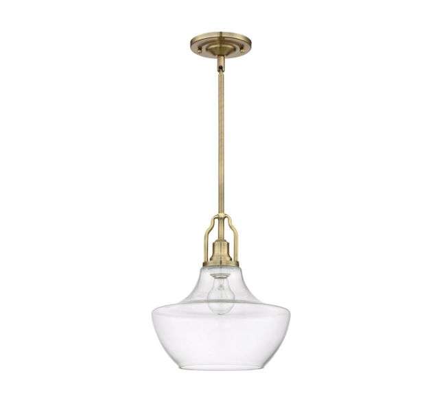 1 Light Mini Pendant with Rods in Legacy Brass (P640LB1) by Craftmade $240 box