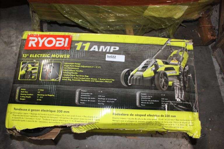 13 In. 11 Amp Corded Electric Walk Behind Push Mower Retail:$199.99