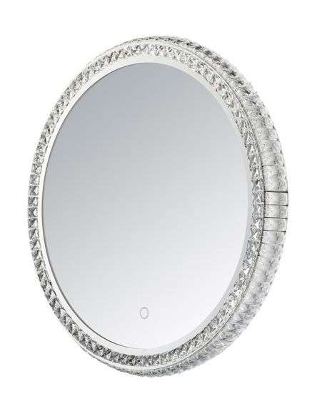 MIRROR, Crystal Mirror-LED Mirror (E42002-20)  Height: 23.75" Width: 23.75" RETAIL $ 848 00