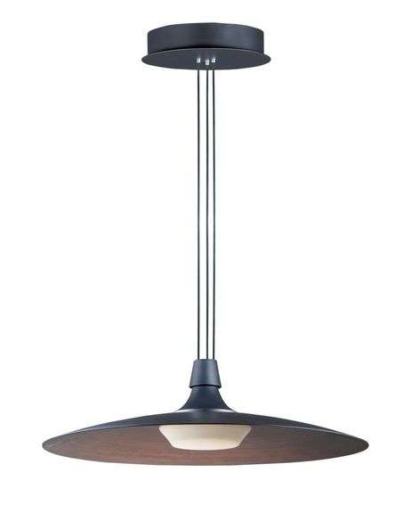 LIGHTING, Raven-Single Pendant (E24412-92BK) by ET2 FINISH Black TALL 7.00" WIDE 23.50" RETAIL $548.00