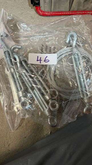 Zink plated turnbucle hook/eye with wire