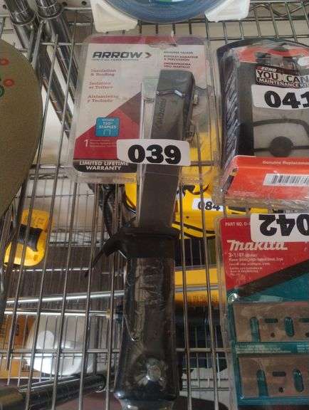 Arrow HT50 Hammer Tacker. A heavy-duty hammer tacker designed for fast stapling of insulation, house wrap, and roofing felt. - $25 - 35