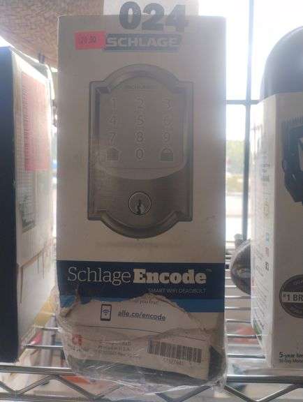 Schlage Encode Smart WiFi Deadbolt. A keyless entry deadbolt that connects to your home's WiFi, allowing you to lock and unlock your door from anywhere. - $250 - 300