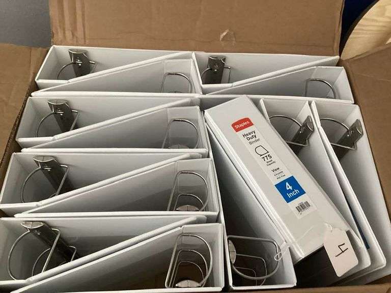Staples- 4 inch binders